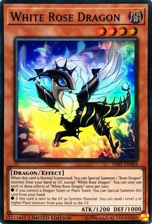 White Rose Dragon [SAST-ENSE4] Super Rare - Trinity Hobby