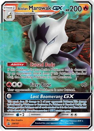 Alolan Marowak GX (SM187) [Sun & Moon: Black Star Promos] - Trinity Hobby