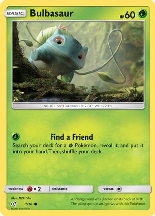 Bulbasaur (1/18) [Sun & Moon: Detective Pikachu] - Trinity Hobby