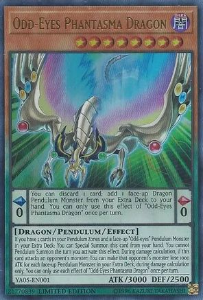 Odd-Eyes Phantasma Dragon [YA05-EN001] Ultra Rare - Trinity Hobby