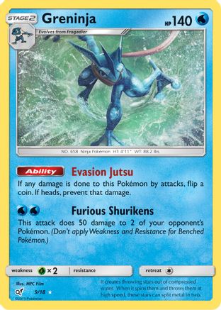 Greninja (9/18) [Sun & Moon: Detective Pikachu] - Trinity Hobby