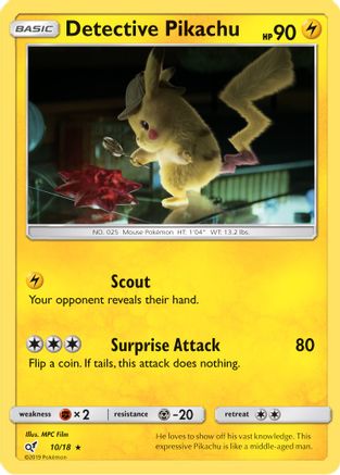 Detective Pikachu (10/18) [Sun & Moon: Detective Pikachu] - Trinity Hobby