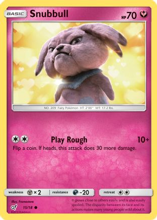 Snubbull (15/18) [Sun & Moon: Detective Pikachu] - Trinity Hobby