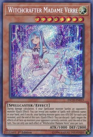 Witchcrafter Madame Verre [INCH-EN019] Secret Rare - Trinity Hobby