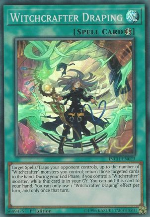 Witchcrafter Draping [INCH-EN023] Super Rare - Trinity Hobby