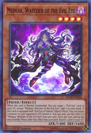 Medusa, Watcher of the Evil Eye [INCH-EN028] Super Rare - Trinity Hobby