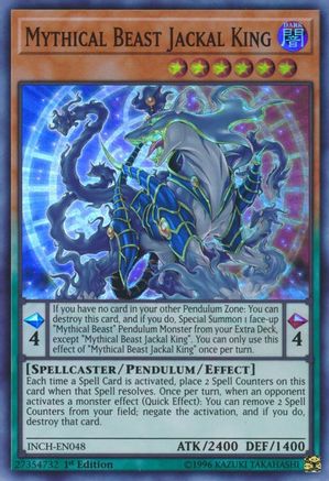 Mythical Beast Jackal King [INCH-EN048] Super Rare - Trinity Hobby