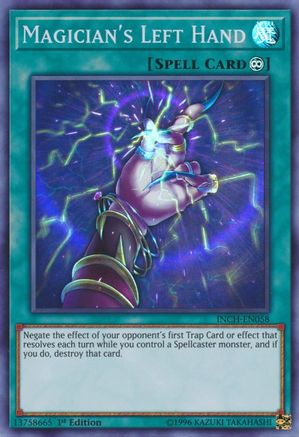 Magician's Left Hand [INCH-EN058] Super Rare - Trinity Hobby