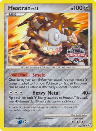 Heatran (30/146) (Regional Championships) [Diamond & Pearl: Legends Awakened] - Trinity Hobby