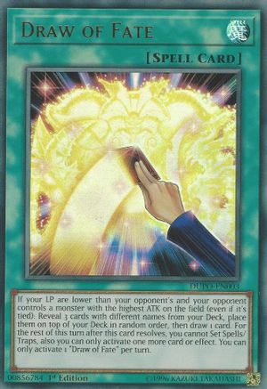 Draw of Fate [DUPO-EN003] Ultra Rare - Trinity Hobby
