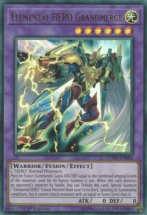 Elemental Hero Grandmerge [DUPO-EN004] Ultra Rare - Trinity Hobby
