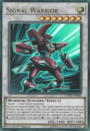 Signal Warrior [DUPO-EN006] Ultra Rare - Trinity Hobby