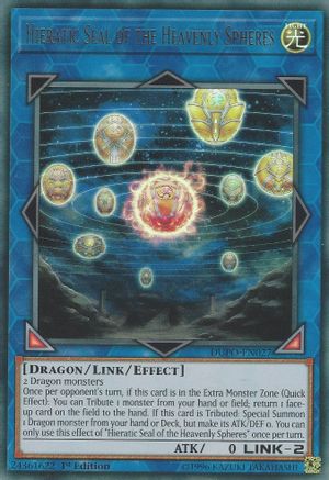 Hieratic Seal of the Heavenly Spheres [DUPO-EN027] Ultra Rare - Trinity Hobby