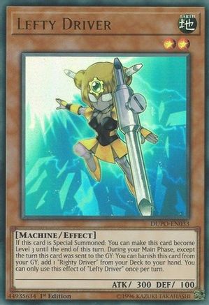 Lefty Driver [DUPO-EN033] Ultra Rare - Trinity Hobby