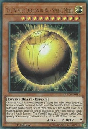 The Winged Dragon of Ra - Sphere Mode [DUPO-EN045] Ultra Rare - Trinity Hobby