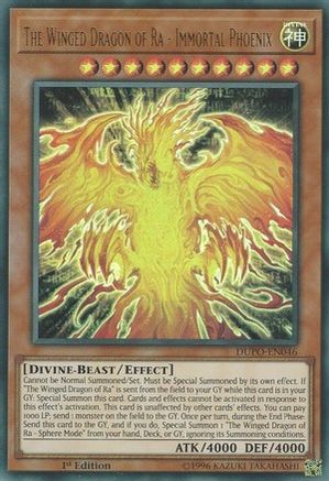 The Winged Dragon of Ra - Immortal Phoenix [DUPO-EN046] Ultra Rare - Trinity Hobby