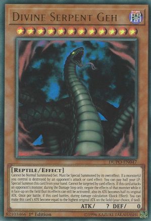 Divine Serpent Geh [DUPO-EN047] Ultra Rare - Trinity Hobby