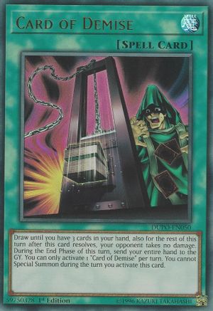 Card of Demise [DUPO-EN050] Ultra Rare - Trinity Hobby