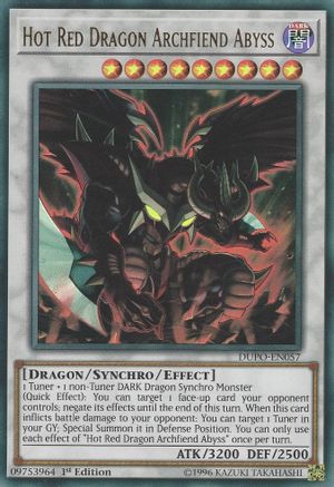 Hot Red Dragon Archfiend Abyss [DUPO-EN057] Ultra Rare - Trinity Hobby