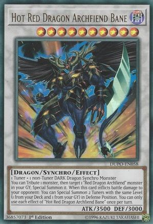 Hot Red Dragon Archfiend Bane [DUPO-EN058] Ultra Rare - Trinity Hobby