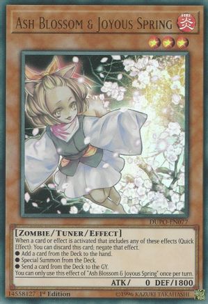 Ash Blossom & Joyous Spring [DUPO-EN077] Ultra Rare - Trinity Hobby
