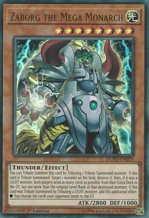 Zaborg the Mega Monarch [DUPO-EN079] Ultra Rare - Trinity Hobby