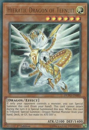Hieratic Dragon of Tefnuit [DUPO-EN080] Ultra Rare - Trinity Hobby