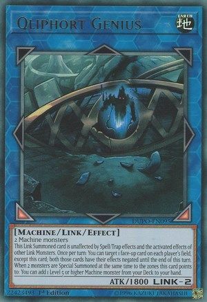 Qliphort Genius [DUPO-EN095] Ultra Rare - Trinity Hobby