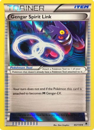 Gengar Spirit Link (Alternate Holo) (Gamestop Exclusive) - (095/119) Holofoil [Miscellaneous Cards & Products]