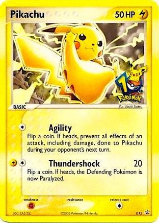Pikachu (10th Anniversary) - (12) [Miscellaneous Cards & Products]