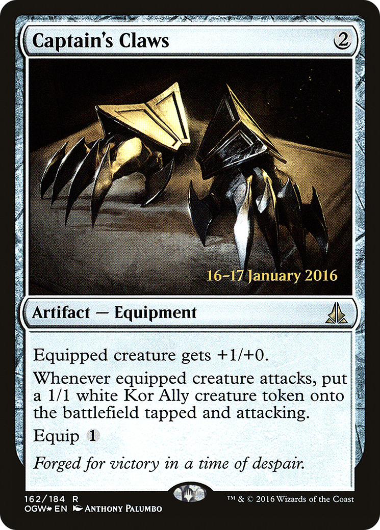 Captain's Claws [Oath of the Gatewatch Prerelease Promos] - Trinity Hobby