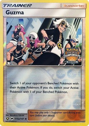 Guzma (115a/147) (Regional Championship Promo) [Sun & Moon: Burning Shadows] - Trinity Hobby