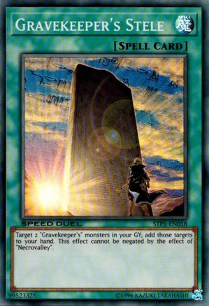 Gravekeeper's Stele [STP1-EN018] Super Rare - Trinity Hobby