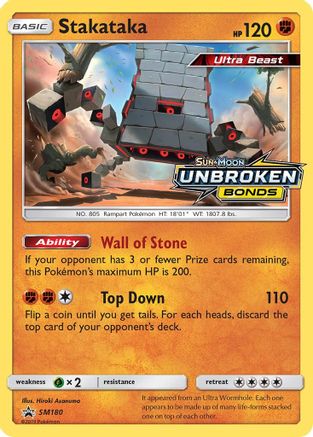 Stakataka (SM180) [Sun & Moon: Black Star Promos] - Trinity Hobby