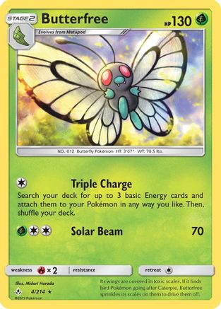 Butterfree (4/214) [Sun & Moon: Unbroken Bonds] - Trinity Hobby