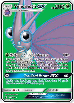Venomoth GX (193/214) [Sun & Moon: Unbroken Bonds] - Trinity Hobby