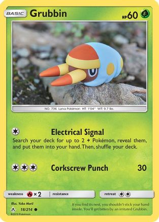 Grubbin (18/214) [Sun & Moon: Unbroken Bonds] - Trinity Hobby