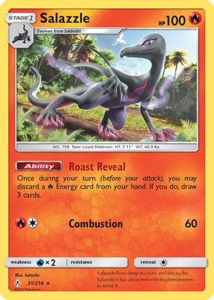 Salazzle (31/214) [Sun & Moon: Unbroken Bonds] - Trinity Hobby