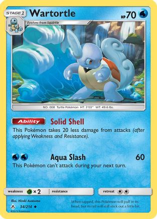 Wartortle (34/214) [Sun & Moon: Unbroken Bonds] - Trinity Hobby