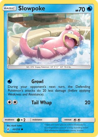 Slowpoke (42/214) [Sun & Moon: Unbroken Bonds] - Trinity Hobby
