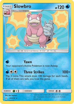 Slowbro (43/214) [Sun & Moon: Unbroken Bonds] - Trinity Hobby