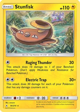 Stunfisk (56/214) [Sun & Moon: Unbroken Bonds] - Trinity Hobby