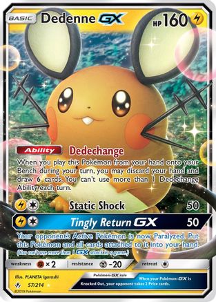 Dedenne GX (57/214) [Sun & Moon: Unbroken Bonds] - Trinity Hobby