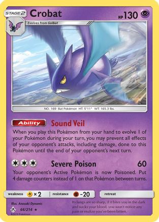 Crobat (66/214) [Sun & Moon: Unbroken Bonds] - Trinity Hobby