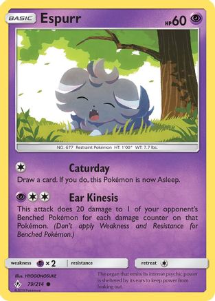 Espurr (79/214) [Sun & Moon: Unbroken Bonds] - Trinity Hobby