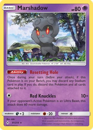 Marshadow (81/214) [Sun & Moon: Unbroken Bonds] - Trinity Hobby