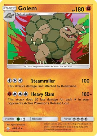 Golem (89/214) [Sun & Moon: Unbroken Bonds] - Trinity Hobby