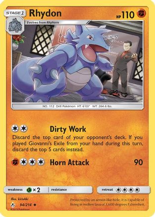 Rhydon (94/214) [Sun & Moon: Unbroken Bonds] - Trinity Hobby