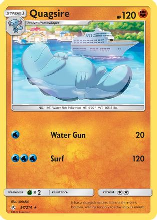 Quagsire (97/214) [Sun & Moon: Unbroken Bonds] - Trinity Hobby
