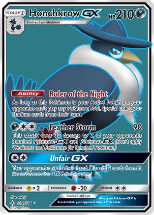 Honchkrow GX (202/214) [Sun & Moon: Unbroken Bonds] - Trinity Hobby